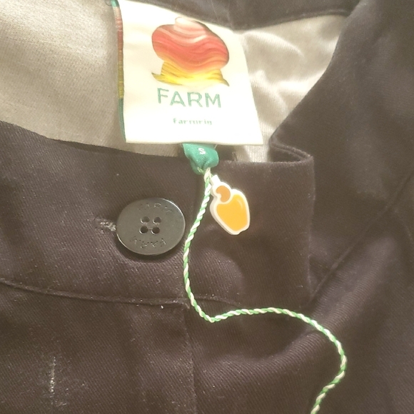 MWOT FARM RIO BLACK TIGER WIDE LEG PAMTS IN BLACK - Picture 7 of 11